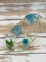Resin letter keychain
