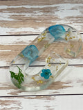 Resin letter keychain