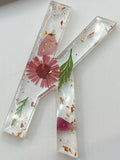 Resin letter keychain