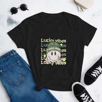 “Lucky Vibes” Women's short sleeve t-shirt