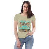 “Stupidity” Women's fitted eco tee